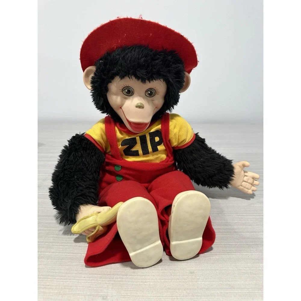 Zip the Monkey Rubber Face Plush Doll 1984 Dakin‎ Fun Farm 16